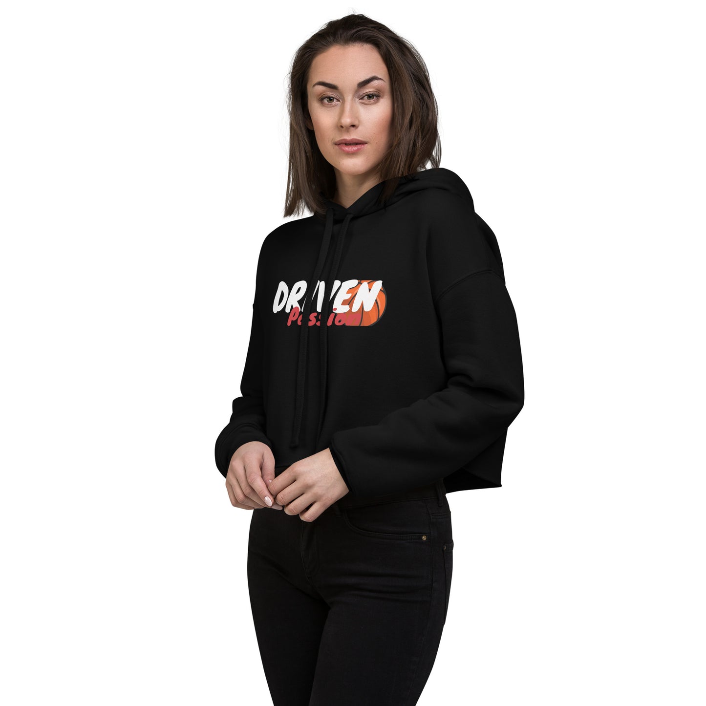 Driven Passion Crop Hoodie